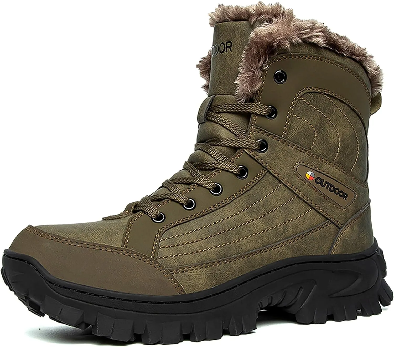 Men's Waterproof Hiking Boots Outdoor Mid Trekking Backpacking Mountaineering Shoes