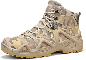 Men's Waterproof Hiking Boots Outdoor Mid Trekking Backpacking Mountaineering Shoes