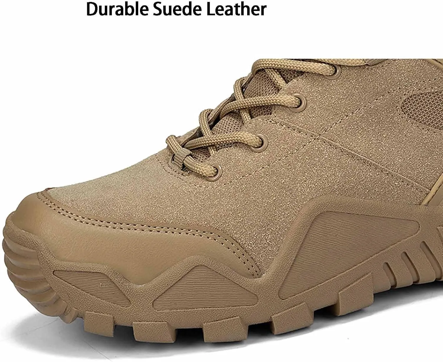 Men's Waterproof Hiking Work Boots, Water Proof Tactical Military Outdoor Desert Combat Boots with Sports Socks Durable Army Combat Boots
