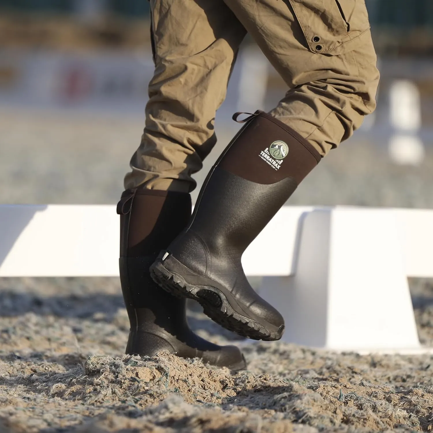 Men's Waterproof Insulated Rubber Hunting Boots ?C 6mm Neoprene Rain Boots for Outdoor Work, Fishing, Farming & Gardening