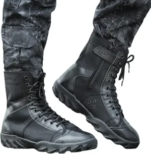 Military Tactical Boots for Men, Spring and Autumn Durable Waterproof Outdoor Rubber Outsole Mountaineering Boots, for Men Outdoor Non-slip Hiking Work Boots