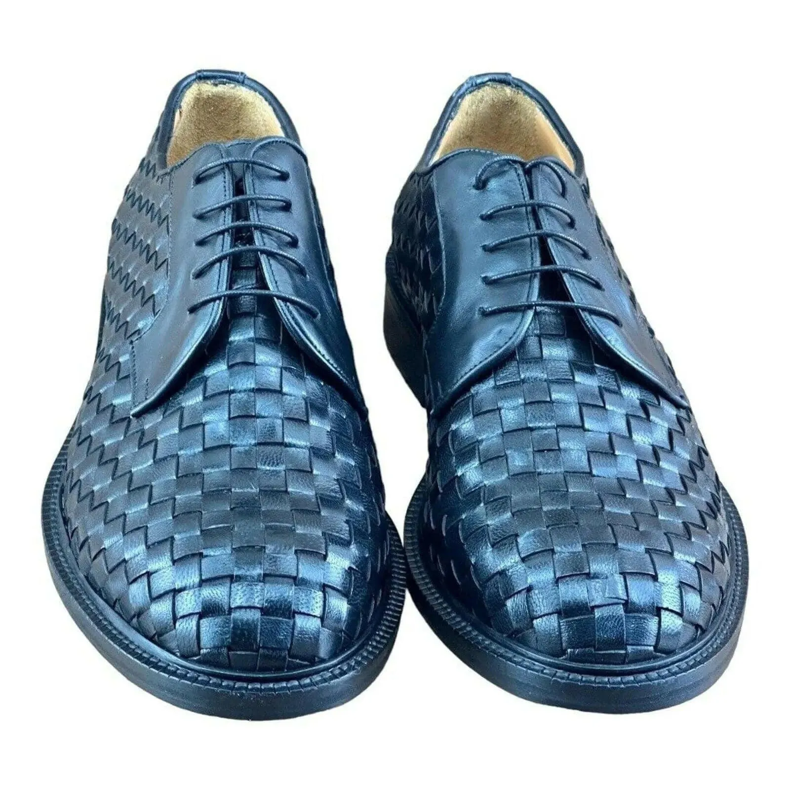MR. COBBLER Luxury  Square Black  Shoes Oxfords