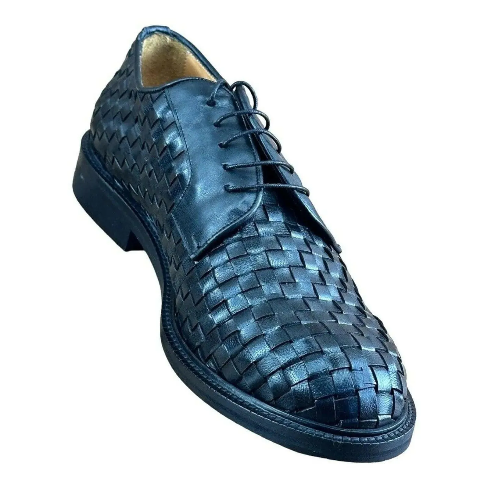 MR. COBBLER Luxury  Square Black  Shoes Oxfords