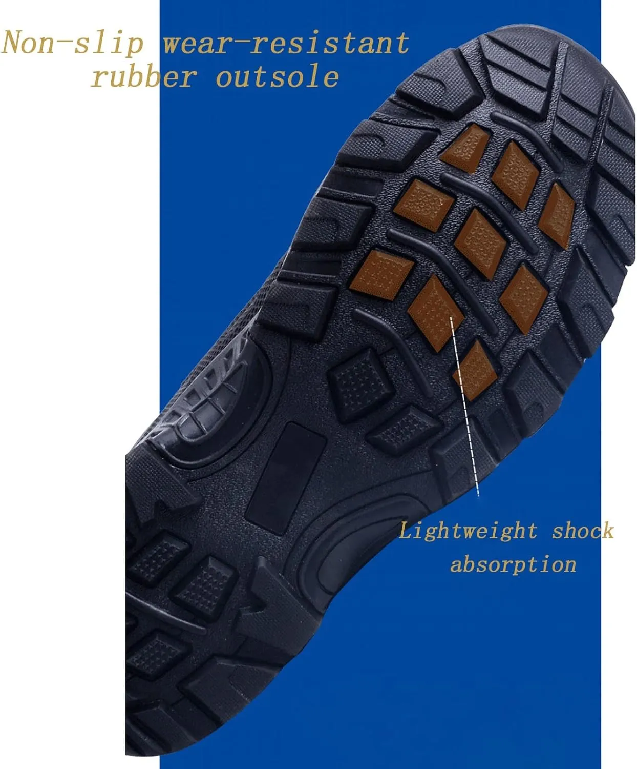 Outdoor Men's Tactical Military Boots, Comfortable Shock Absorption Non-slip Rubber Sole Combat Desert Boots, for Lightweight Breathable Hiking Shoes