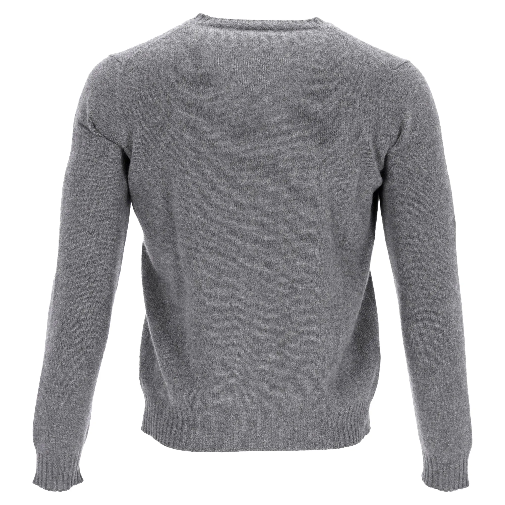Prada V-Neck Pullover in Grey Wool