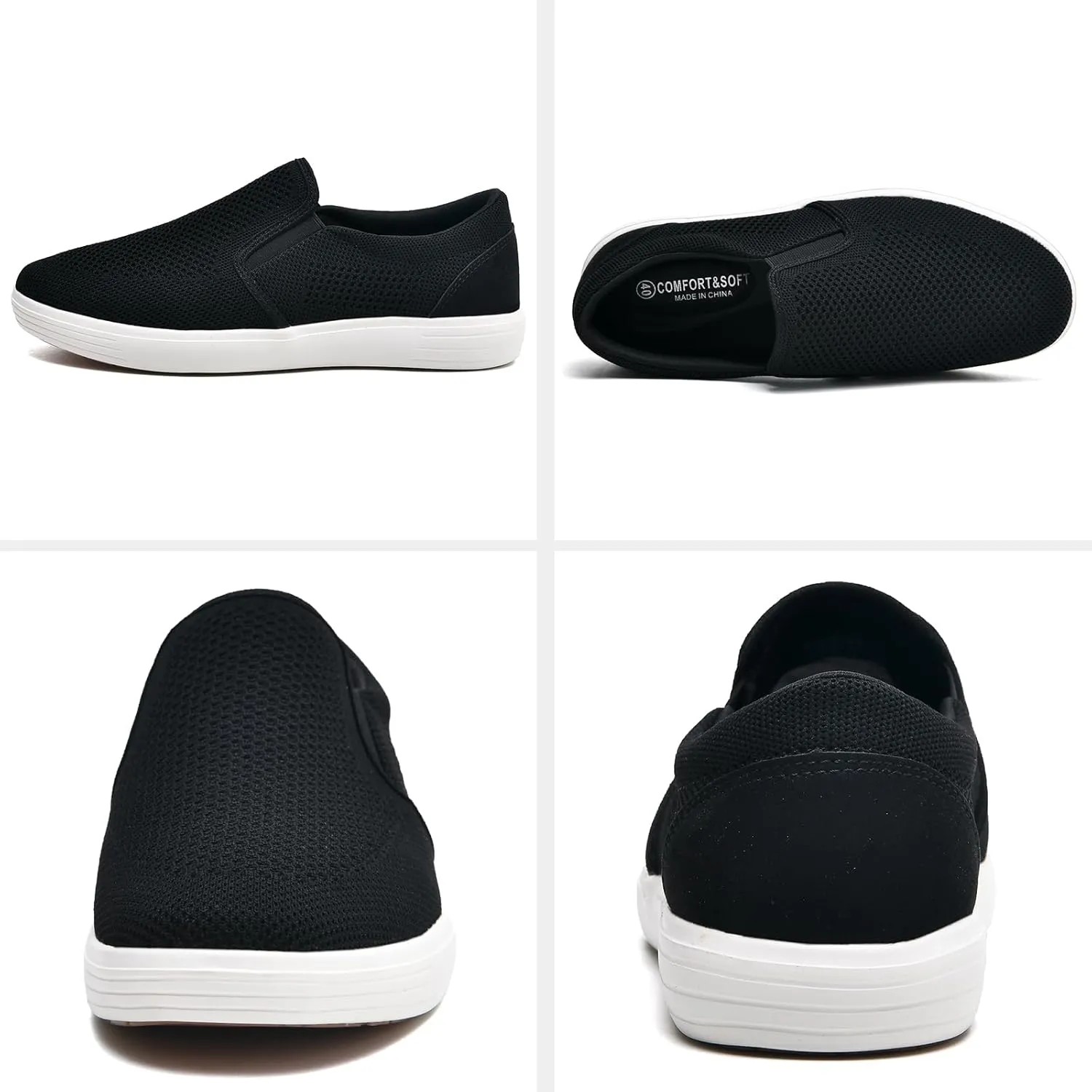 Puxowe Men's Casual Slip On Walking Shoes Mesh Comfortable Loafer