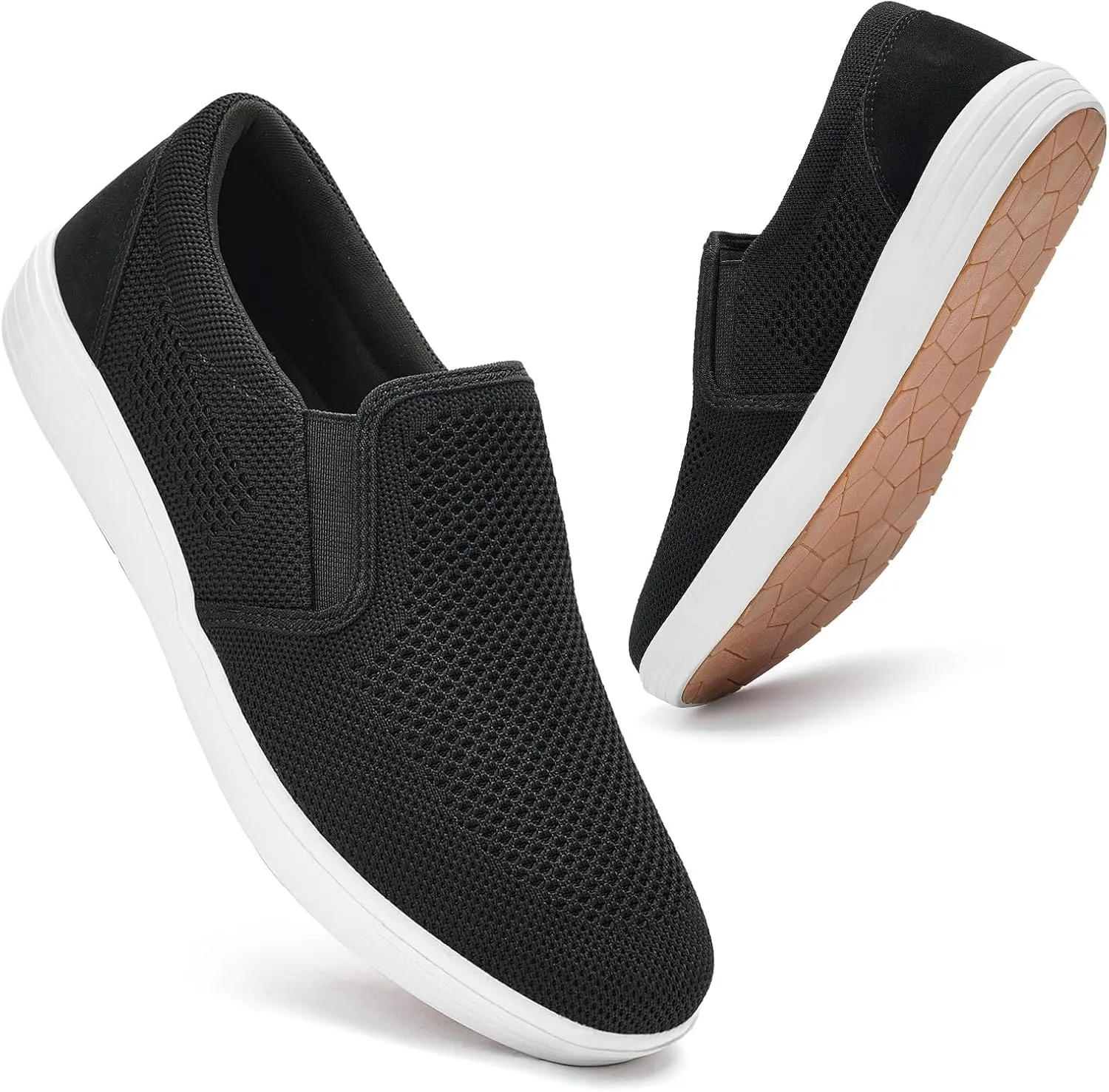 Puxowe Men's Casual Slip On Walking Shoes Mesh Comfortable Loafer