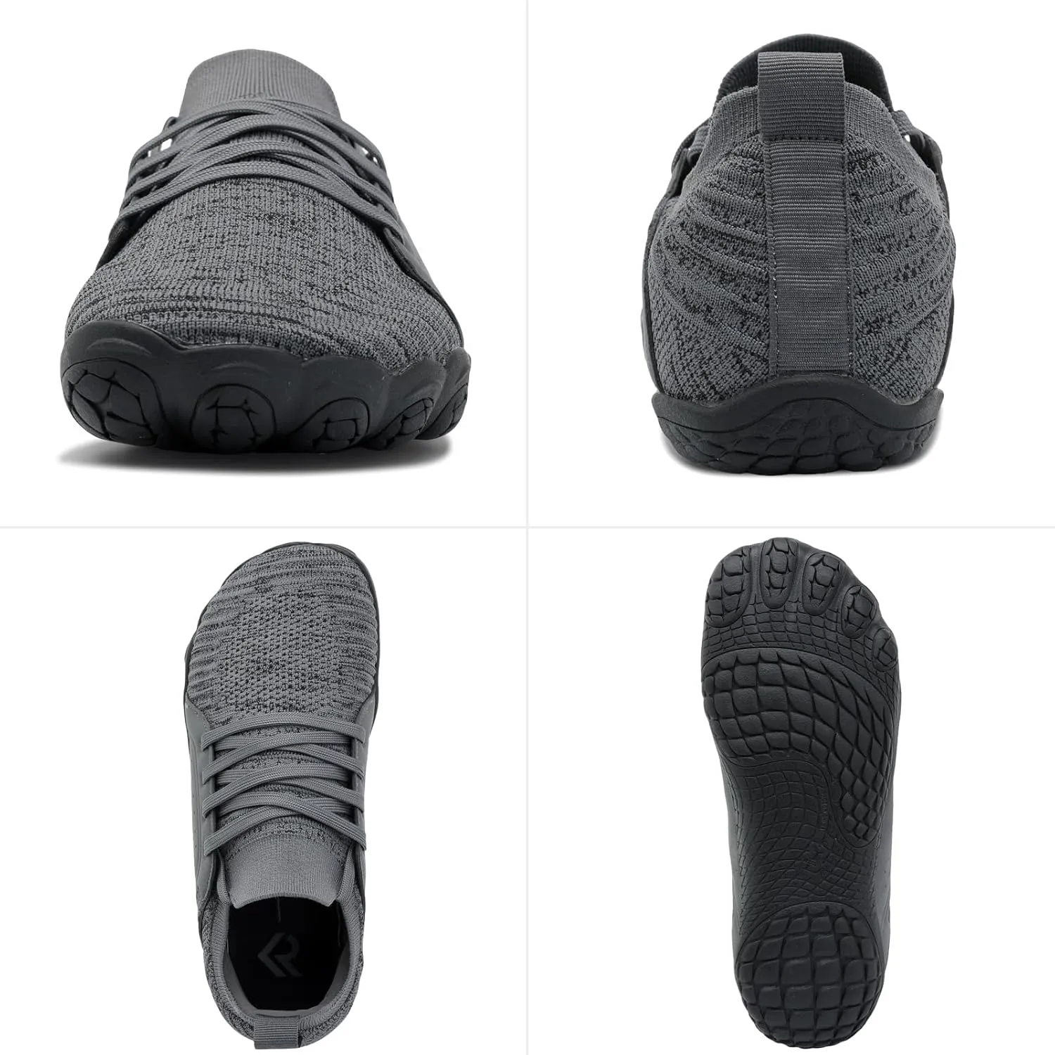 relxfeet Men's Barefoot Trail Running Shoes Minimalist Wide Toe Box Design Zero Drop Non-Slip Rubber Sole for Gym Hiking Walking