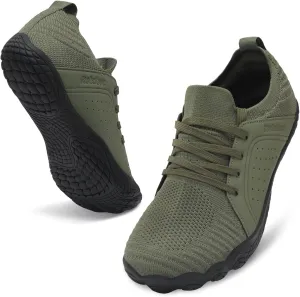 relxfeet Men's Barefoot Trail Running Shoes Minimalist Wide Toe Box Design Zero Drop Non-Slip Rubber Sole for Gym Hiking Walking