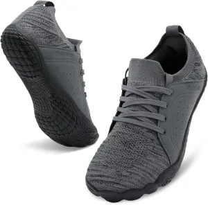 relxfeet Men's Barefoot Trail Running Shoes Minimalist Wide Toe Box Design Zero Drop Non-Slip Rubber Sole for Gym Hiking Walking