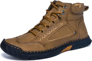 Sawbehind Mens Boots, Sawbehind Leather Boots Mens, Saw Behind Shoes, Saw Behind Men'S Comfortable Handmade Leather Shoes