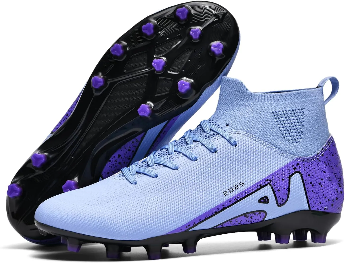 Soccer Cleats for Mens Womens Indoor Soccer Shoes Unisex Baseball Turf Shoes Youth Rugby Shoes Adult AG FG TF Football Boots Wide Training Sneaker