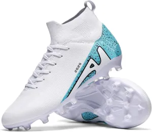 Soccer Cleats for Mens Womens Indoor Soccer Shoes Unisex Baseball Turf Shoes Youth Rugby Shoes Adult AG FG TF Football Boots Wide Training Sneaker