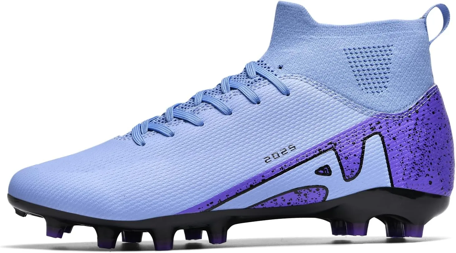 Soccer Cleats for Mens Womens Indoor Soccer Shoes Unisex Baseball Turf Shoes Youth Rugby Shoes Adult AG FG TF Football Boots Wide Training Sneaker
