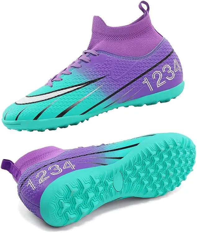 Soccer Cleats for Womens Mens Indoor Soccer Shoes Unisex Baseball Turf Shoes Youth Rugby Shoes Adult AG FG TF Football Boots Wide