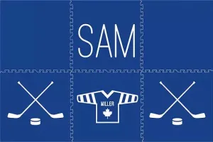 Sprout Playmat - Hockey in Blue