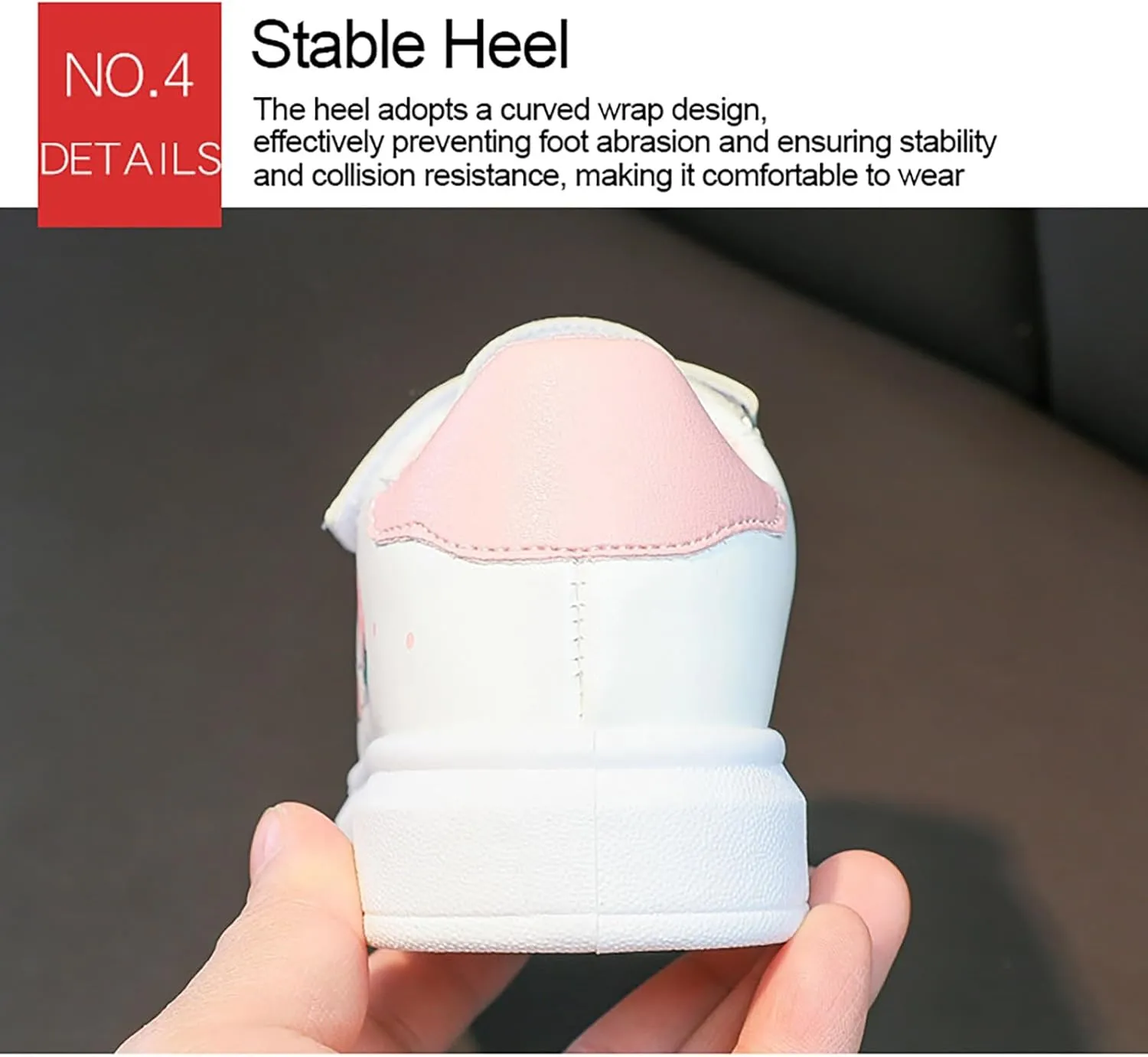Toddler Boys Shoes Girls' Sports Shoes Small White Shoes Breathable Leather Board Shoes Medium Non Slip Sport Shoes