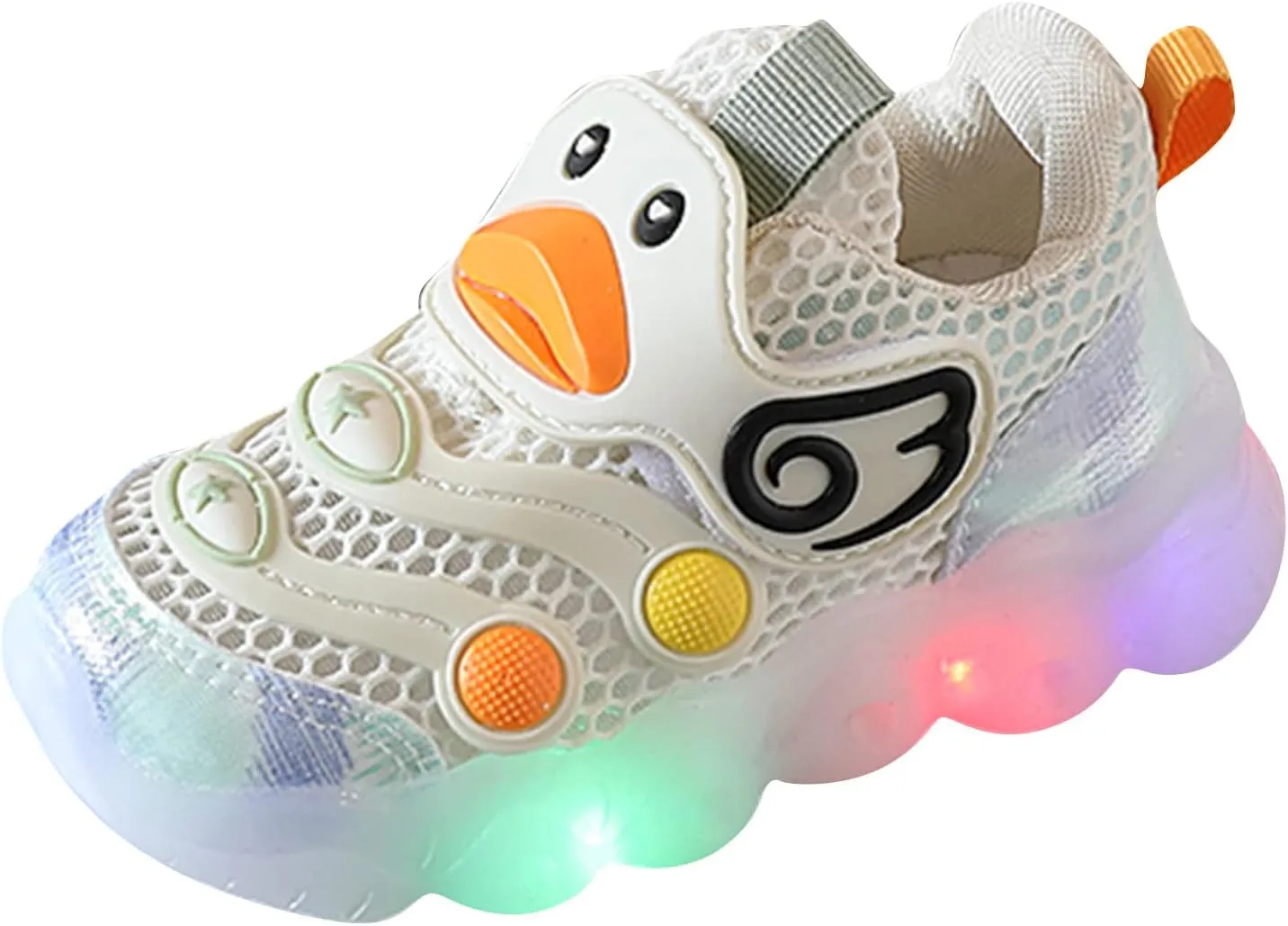 Toddler Girl Light Up Shoes Light Shoes Small White Shoes Light Board Shoes Non Slip Soft Bottom Toddler Shoes