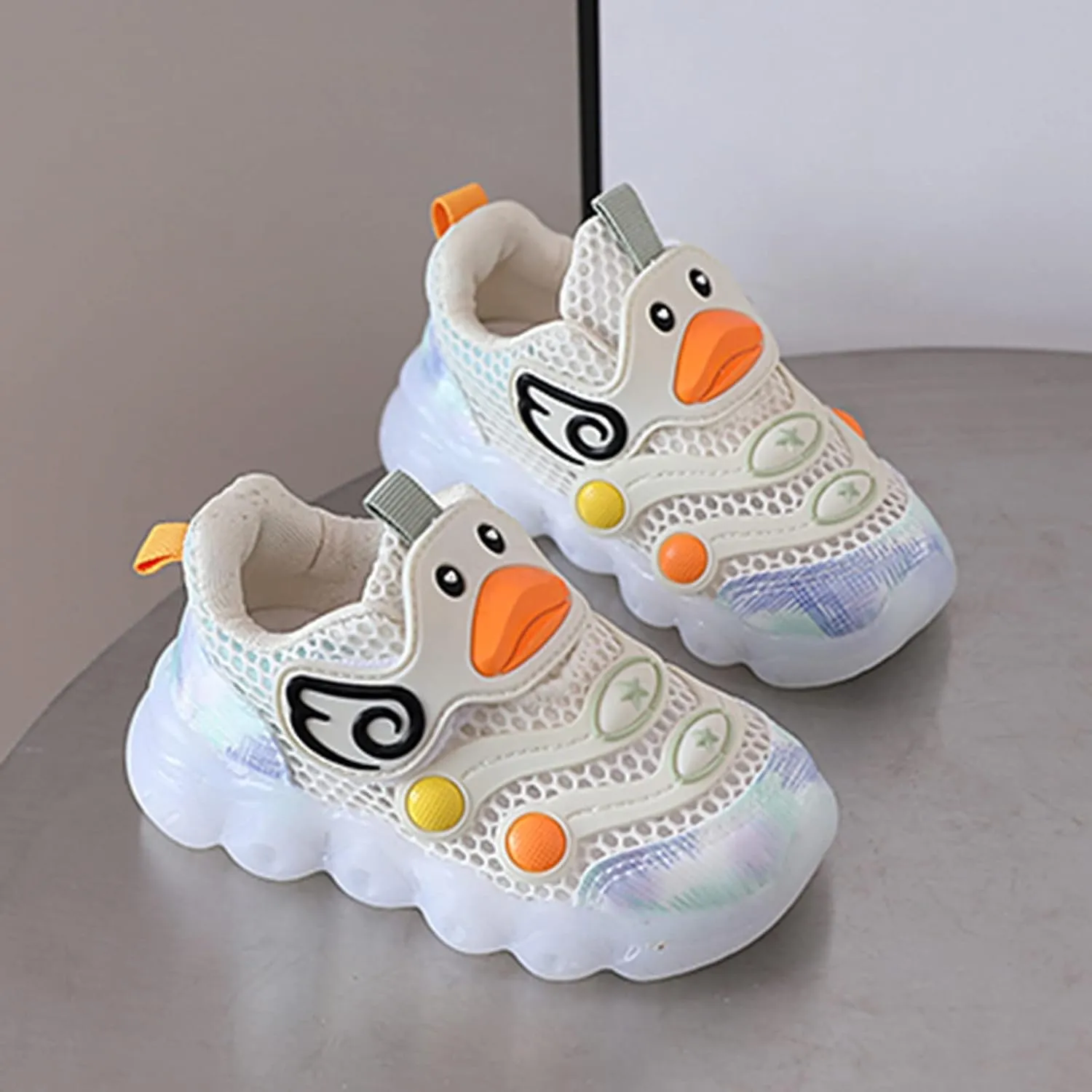 Toddler Girl Light Up Shoes Light Shoes Small White Shoes Light Board Shoes Non Slip Soft Bottom Toddler Shoes