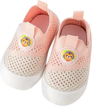 Toddler Girls Boys Sneakers Board Shoes Mesh Breathable Shoes Light Soft Soled 1 Year Old Walking