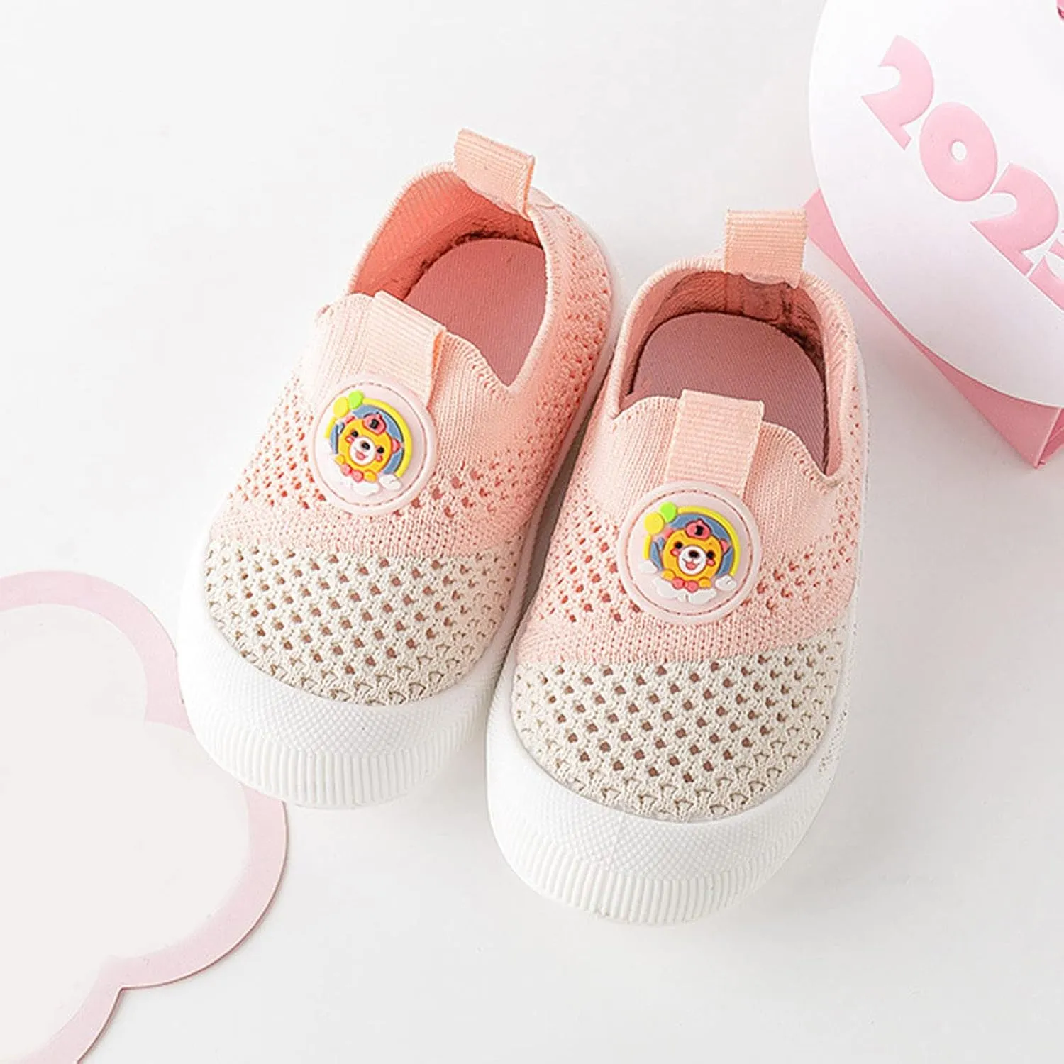 Toddler Girls Boys Sneakers Board Shoes Mesh Breathable Shoes Light Soft Soled 1 Year Old Walking
