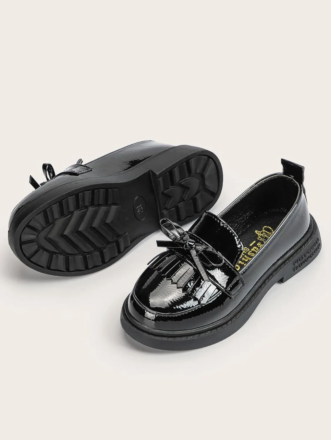 Toddler Girls Dress Shoes School Uniform Mary Jane Flats Little Kids Oxfords Comfortable Slip on Platform Flats for Wedding Party School