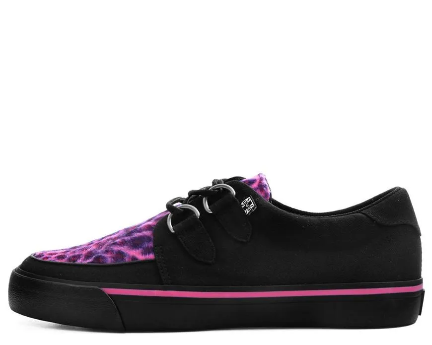 TUK Pink Leopard Sneaker Creeper A9483