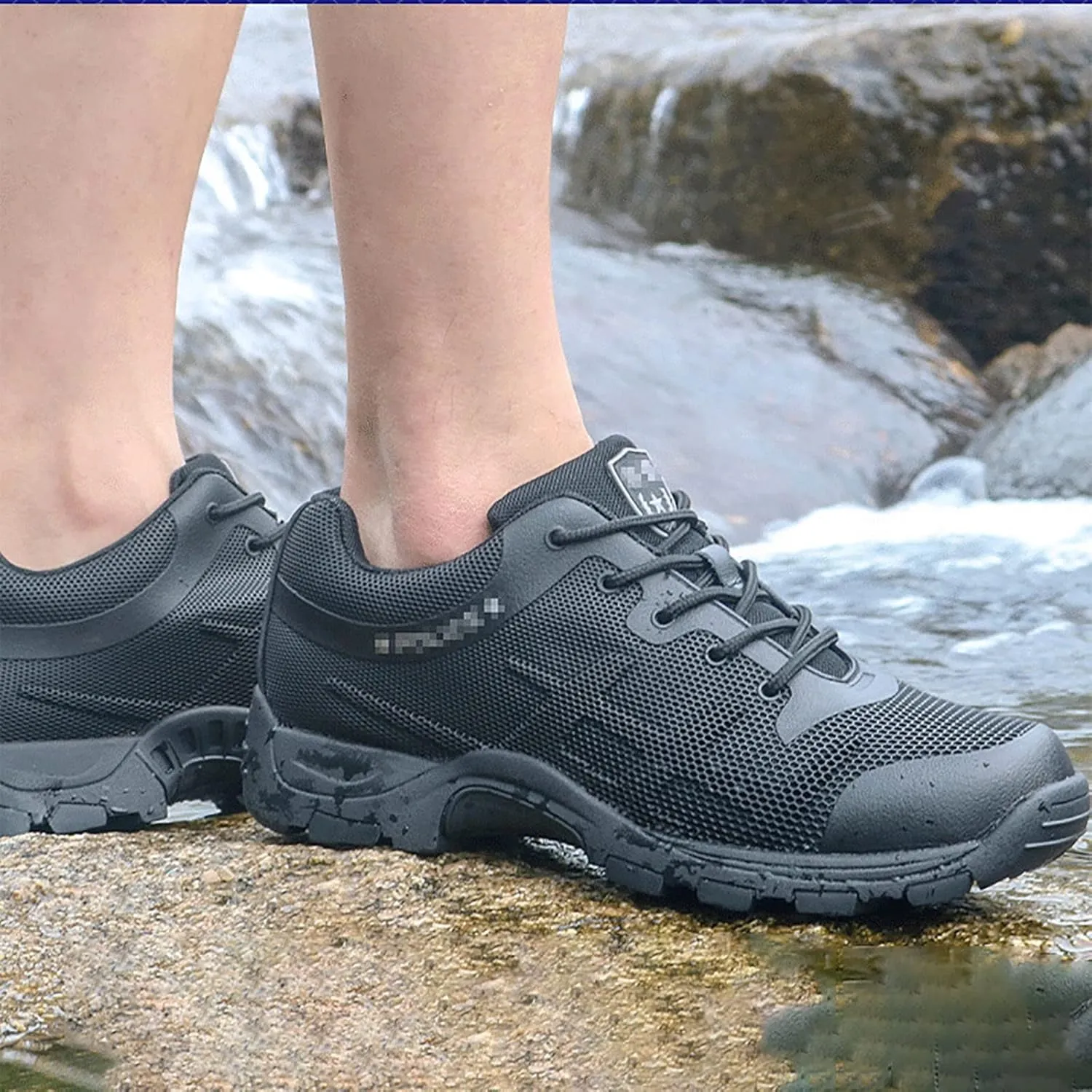 Ultralight Low Top Tactical Military Boots for Men, Spring Summer Waterproof Non-slip Desert Boots, Outdoor Comfort Durable Breathable Hiking Shoes