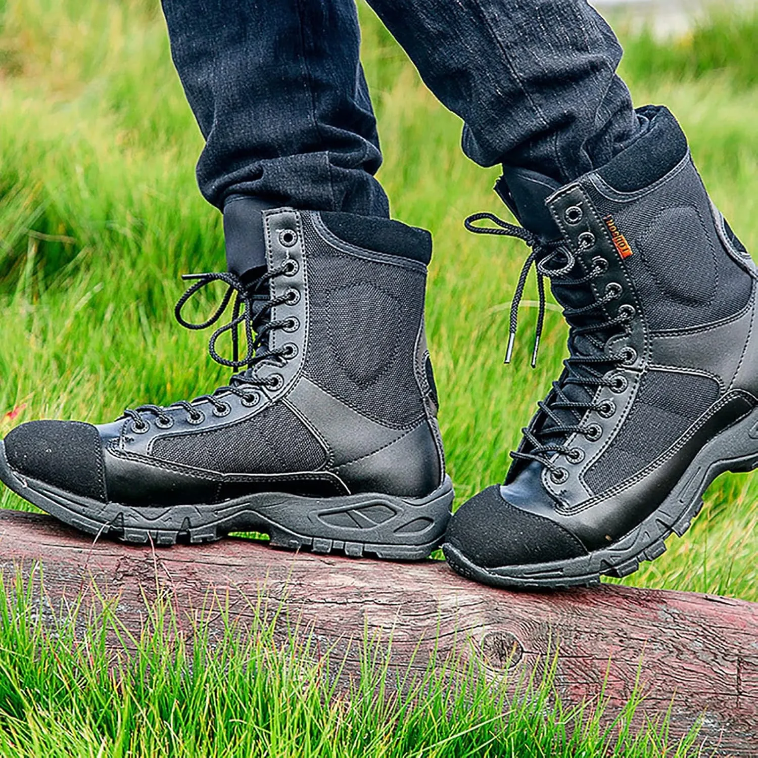 Ultralight Tactical Desert Boots for Men, Spring Summer High-top Waterproof Non-slip Training Shoes, Outdoor Comfort Durable Breathable Hiking Shoes