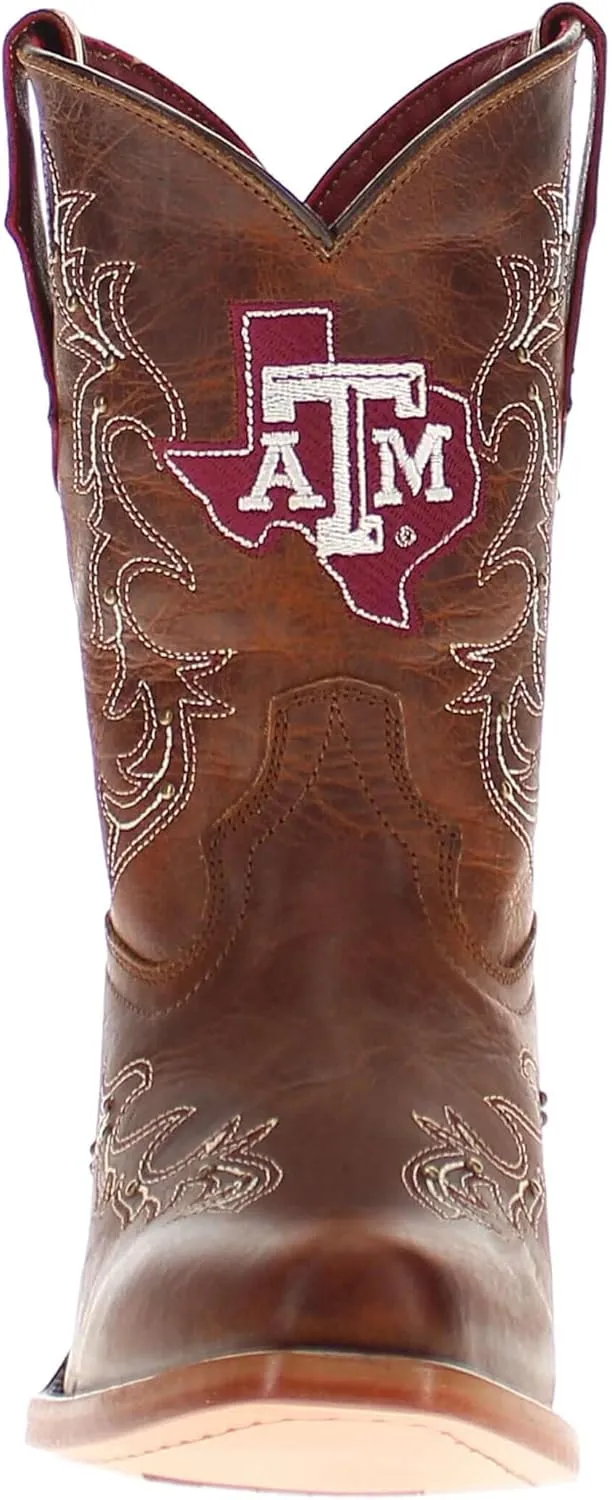 Vaccari Girls Amelia Genuine Leather Snip Toe Officially Licensed NCAA League Toddler/Kids Boots