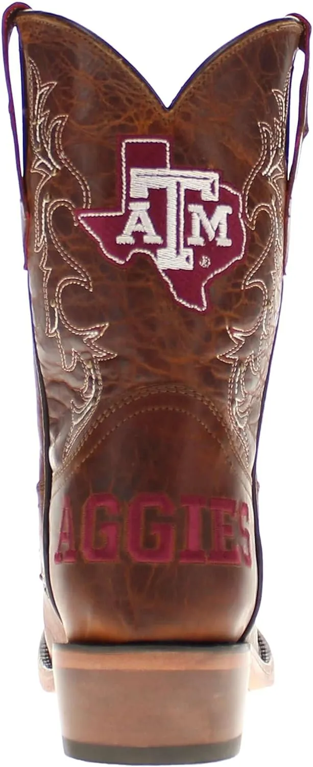 Vaccari Girls Amelia Genuine Leather Snip Toe Officially Licensed NCAA League Toddler/Kids Boots