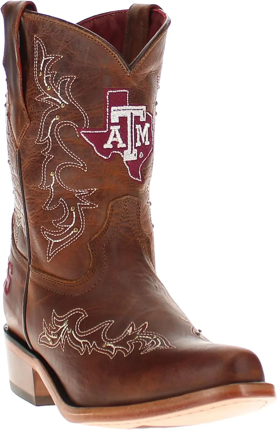 Vaccari Girls Amelia Genuine Leather Snip Toe Officially Licensed NCAA League Toddler/Kids Boots