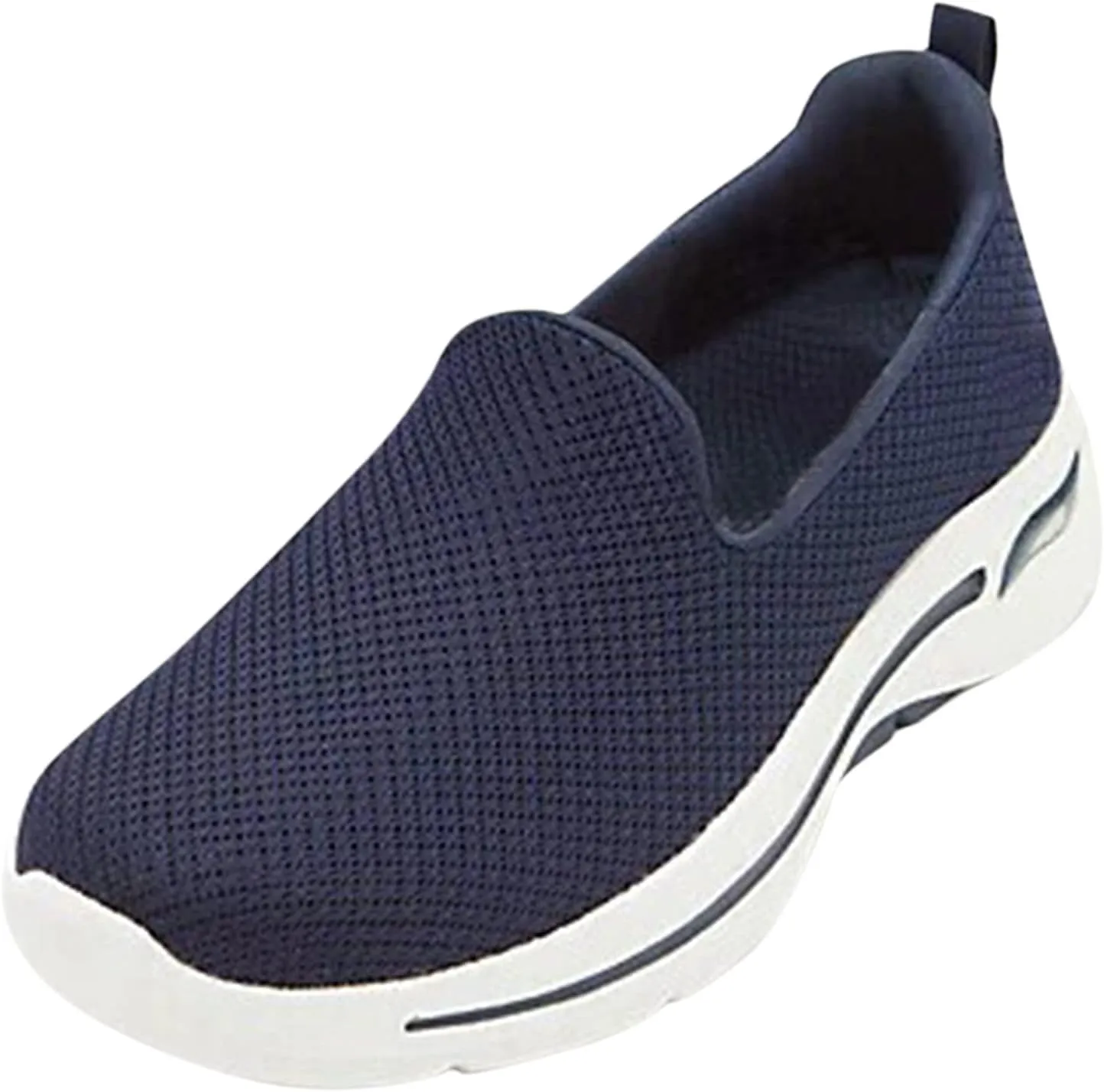 Walking Shoes for Women Casual Slip on Sneakers Flat Running Mesh Sneakers Fashion Athletic Breathable Mesh Lightweight Shoes
