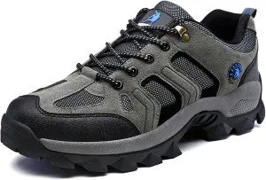 Waterproof Hiking Boot for Men, Comfortable Breathable Suede Leather Durable Rubber Sole Military Boots, for Outdoor Mountaineering Lace-up Hunting Boots