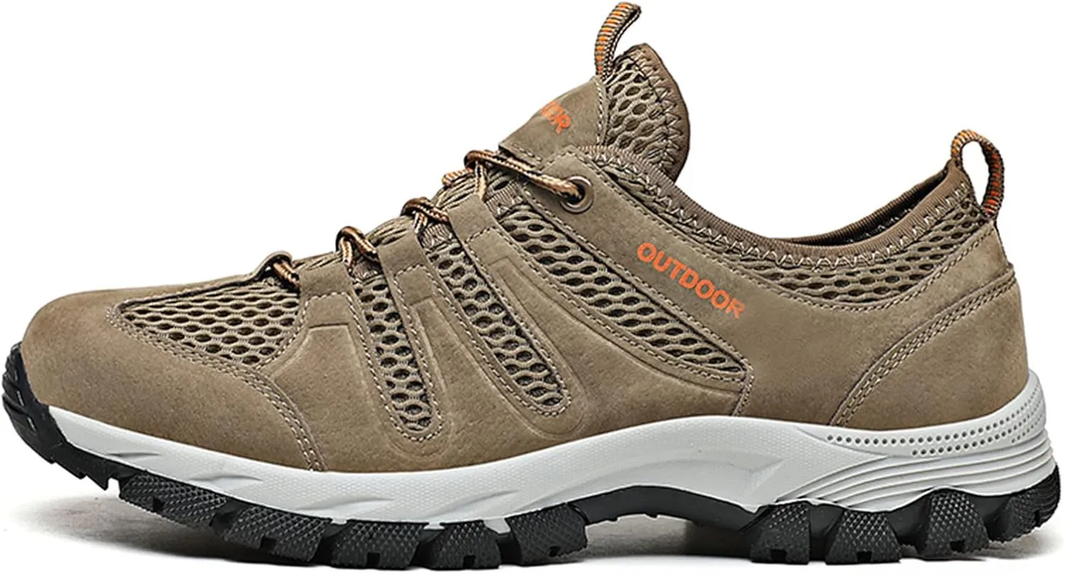 Waterproof Hiking Boots For Men Outdoor Lightweight Trekking Trails Shoes Backpacking Mountaineering Boots