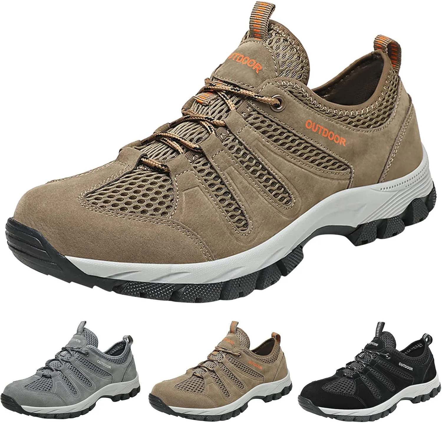Waterproof Hiking Boots For Men Outdoor Lightweight Trekking Trails Shoes Backpacking Mountaineering Boots