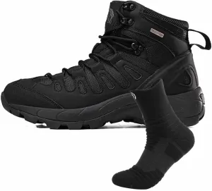 Waterproof Military Tactical Work Boots, Men's Tactical Army Boots with Sports Socks Lightweight Combat Boots Outdoor Hunting Jungle Hiking Boots
