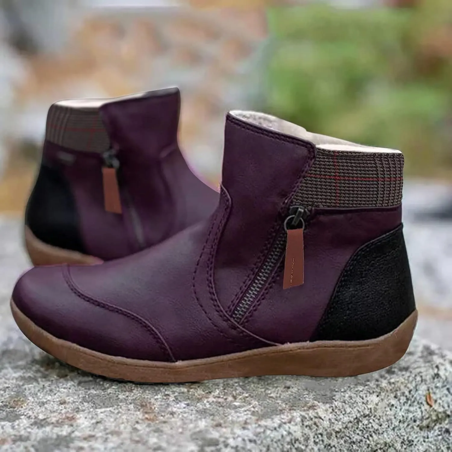 Waterproof Snow Boots for Women Leather Womens Winter Boots Wide Width Wide Calf Womens Winter Boots Womens Winter Ankle Boots Size 11 Women's Tall Lined Leather Winter Boots