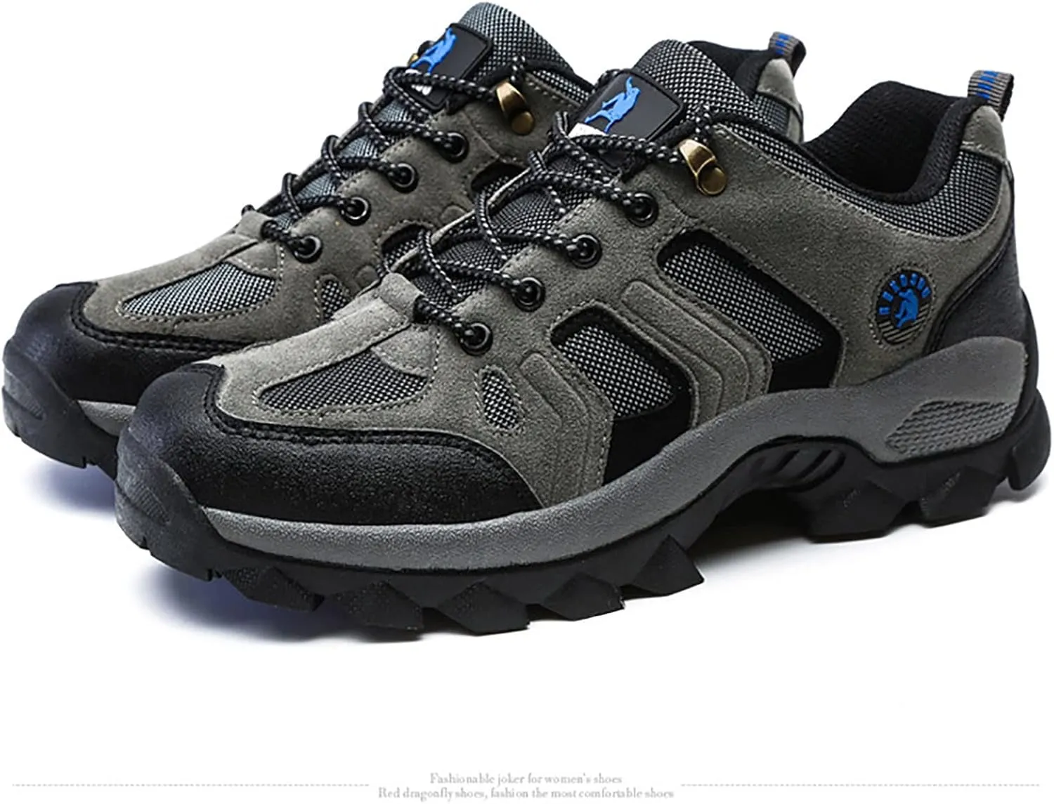 Waterproof Suede Leather Hiking Boot for Men, Durable Rubber Sole Military Work and Desert Boots,outdoor Lace-up Comfortable Breathable Woodland Shoes