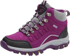 Womens Boots Ankle Boots for Women Fashion Hundred Women's Warm Padded Cold Outdoor Mountaineering Hiking Snow Boots