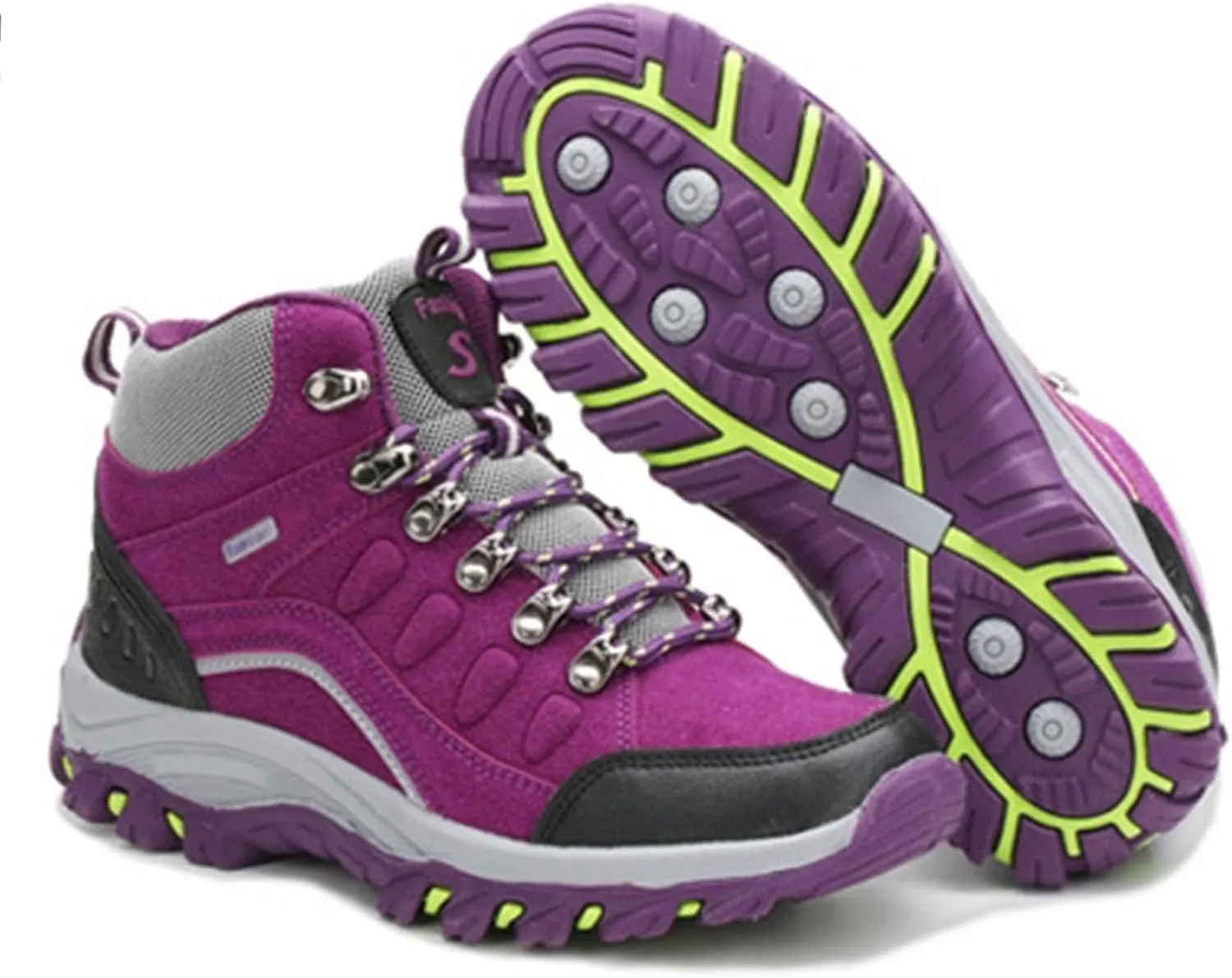 Womens Boots Ankle Boots for Women Fashion Hundred Women's Warm Padded Cold Outdoor Mountaineering Hiking Snow Boots