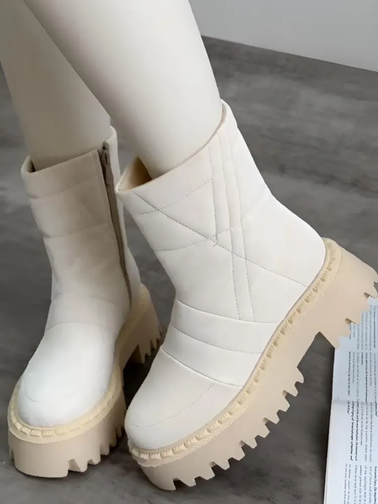 Women's Fashion Platform Warm Boots