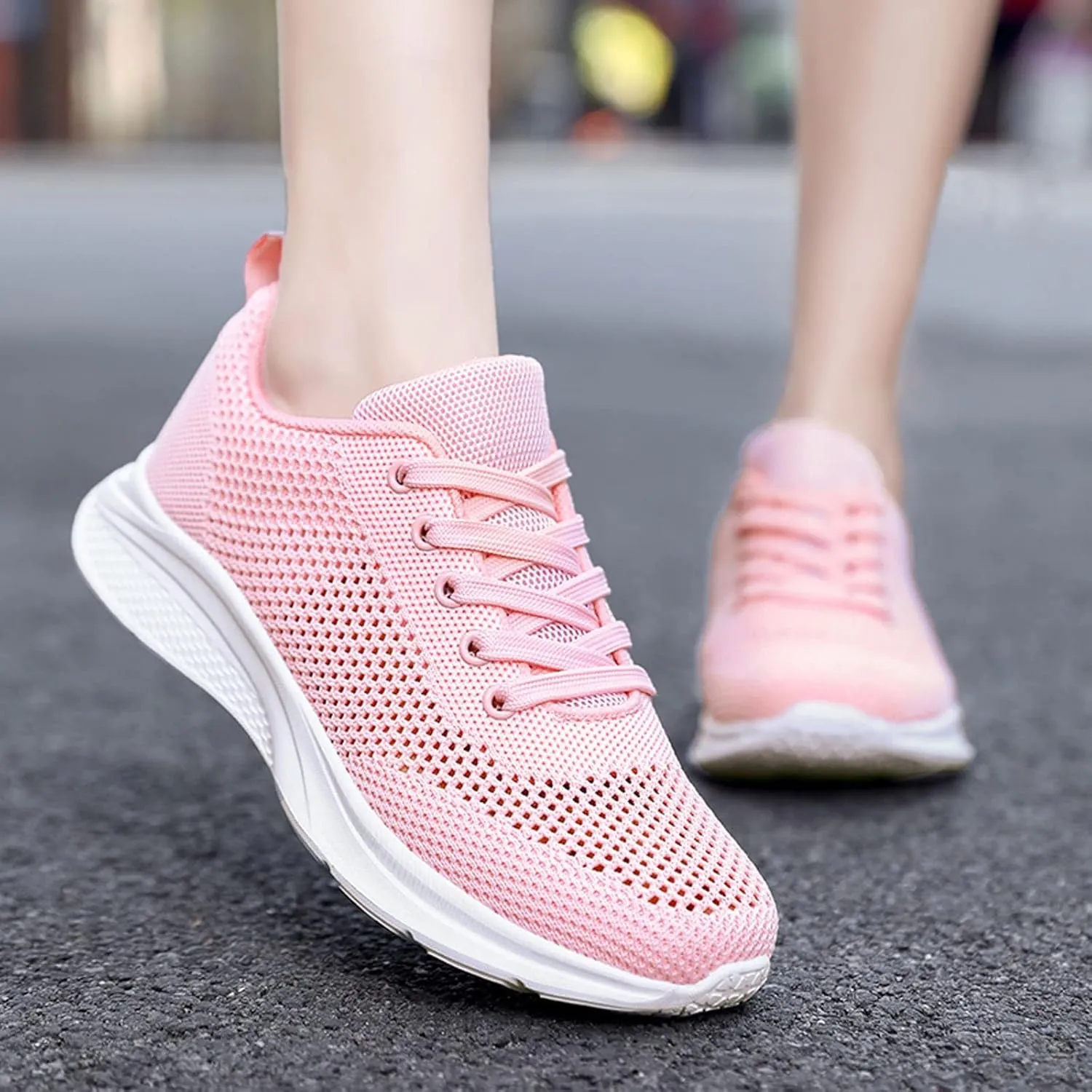 Womens Ladies Walking Running Shoes Slip On Lace-Up Mens Casual Shoes Jogging Men Shoes Casual Casual Sneakers Platform Tennis Shoe Cross Trainer Shoe