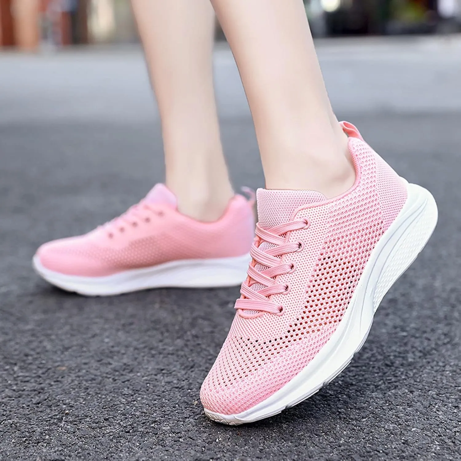 Womens Ladies Walking Running Shoes Slip On Lace-Up Mens Casual Shoes Jogging Men Shoes Casual Casual Sneakers Platform Tennis Shoe Cross Trainer Shoe
