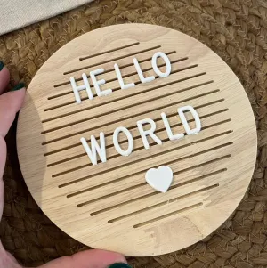 Wooden Letter Message Board