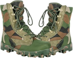 Wygwlg Mens Military Tactical Work Boots Wide, Men's Lightweight Non Slip High Top Lace up Breathable Army Camouflage Boots, Army Hunting Jungle Hiking Boots, for Camping Hiking Work Combat