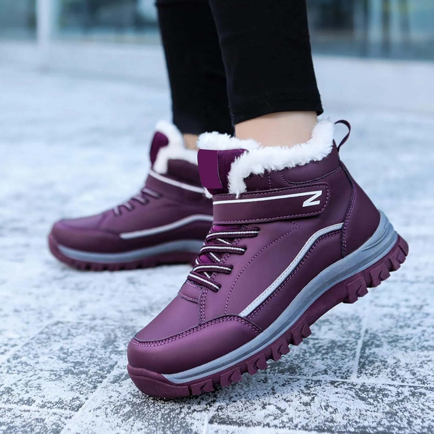 Yanzhenglip 2025 Winter Orthopedic Boots for Women Men,Warming Anti-Slip Sneakers,Cushioning Mountaineering Orthopedic Shoes