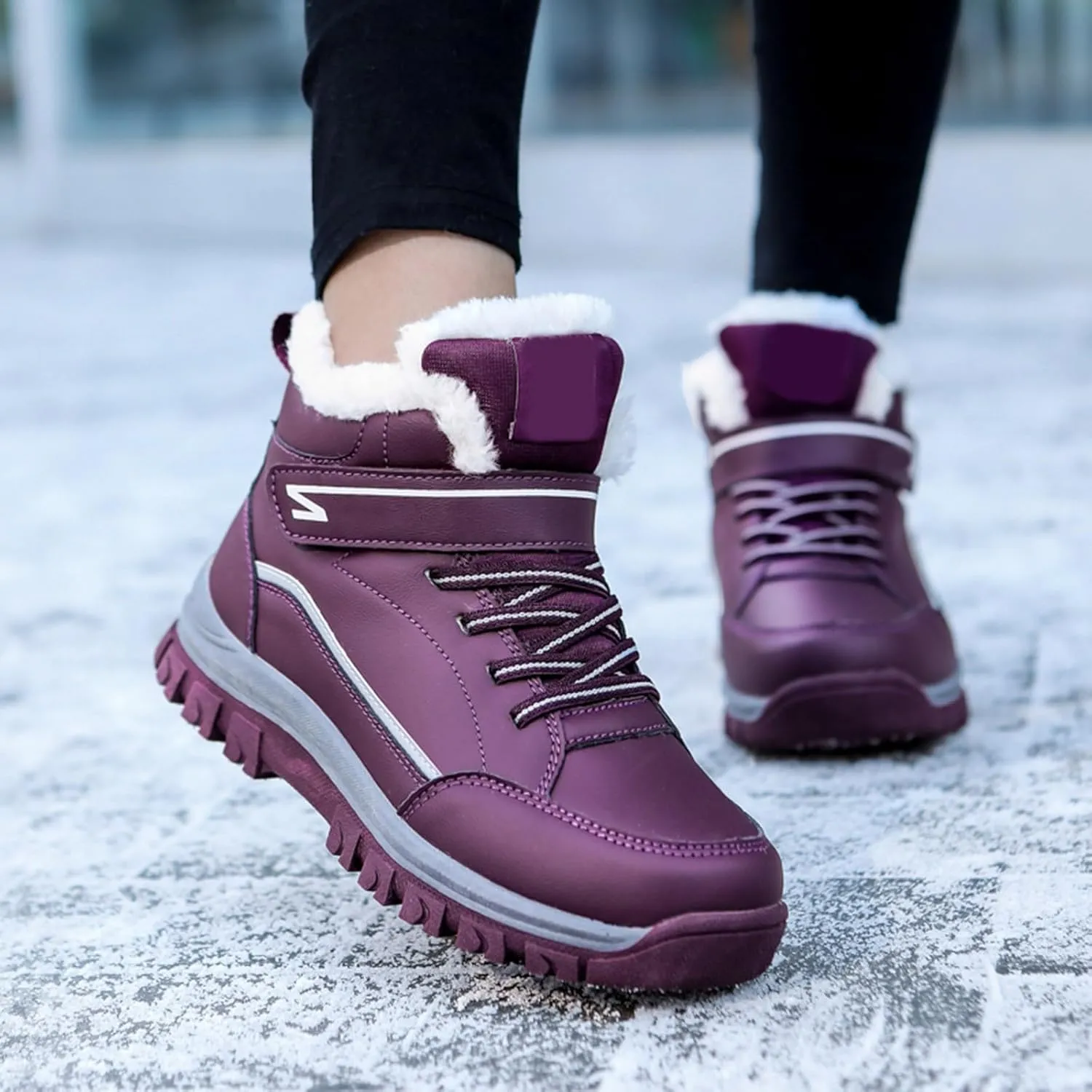 Yanzhenglip 2025 Winter Orthopedic Boots for Women Men,Warming Anti-Slip Sneakers,Cushioning Mountaineering Orthopedic Shoes