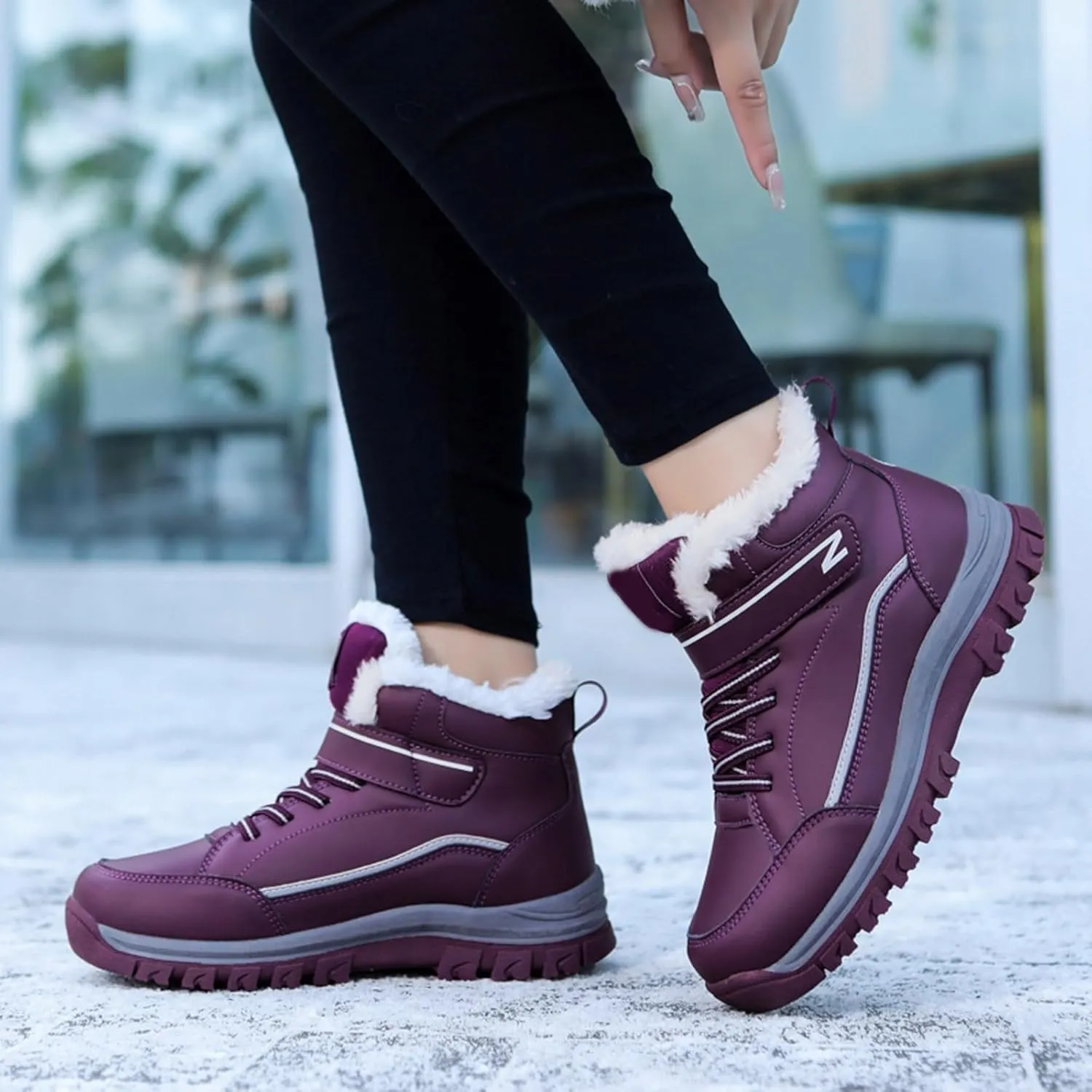 Yanzhenglip 2025 Winter Orthopedic Boots for Women Men,Warming Anti-Slip Sneakers,Cushioning Mountaineering Orthopedic Shoes