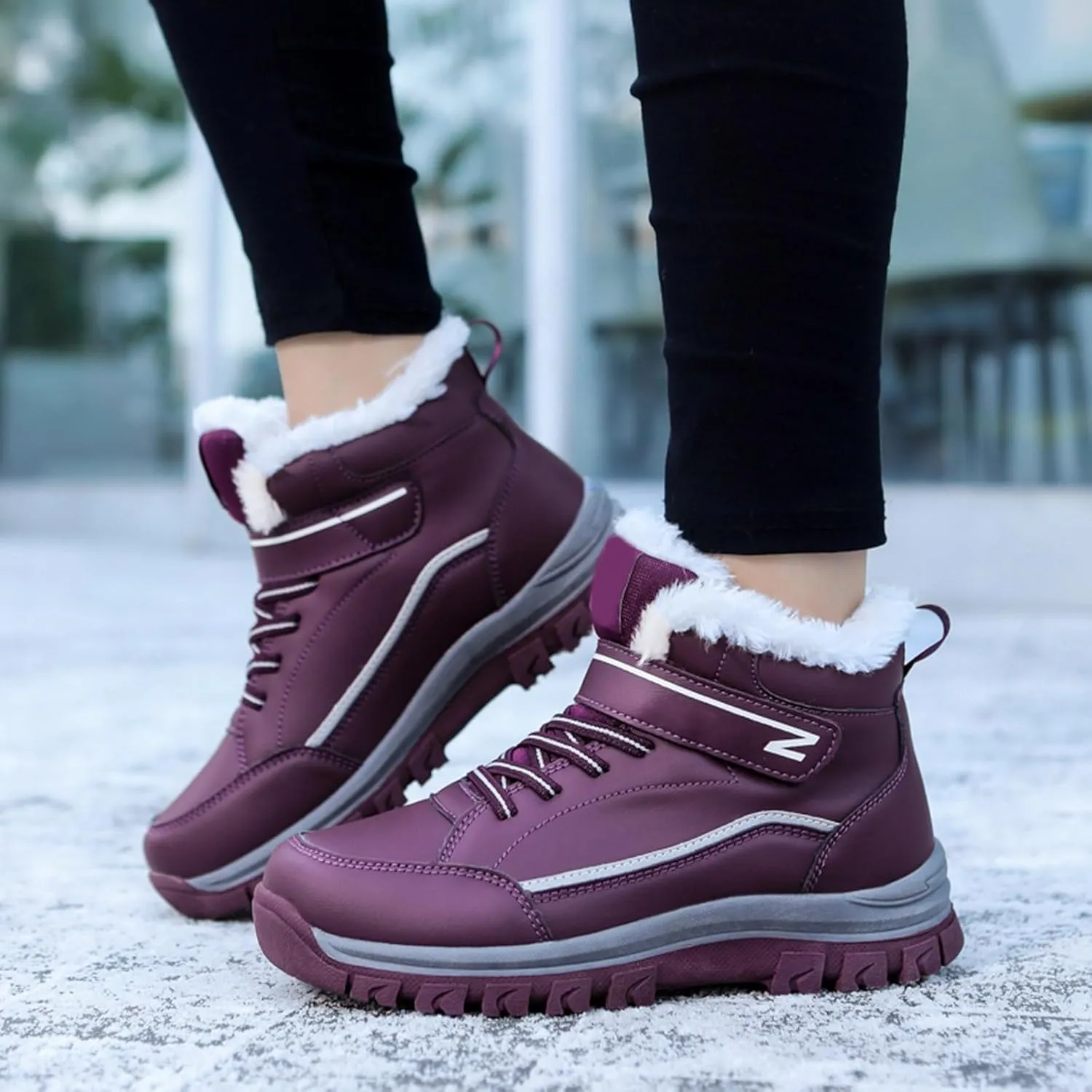 Yanzhenglip 2025 Winter Orthopedic Boots for Women Men,Warming Anti-Slip Sneakers,Cushioning Mountaineering Orthopedic Shoes